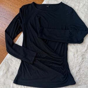 Ann Taylor Black Long Sleeve Top - Sm Petite